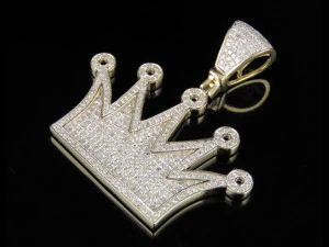CROWN DIAMOND PENDANT 3D Print Model
