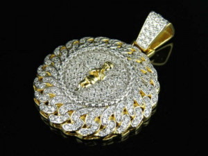 HIP HOP ICED BABY ANGEL MEDALLION DIAMOND PENDANT 3Dプリントモデル