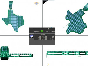 TEXAS MAP DIAMOND PENDANT 3D 프린트 모델