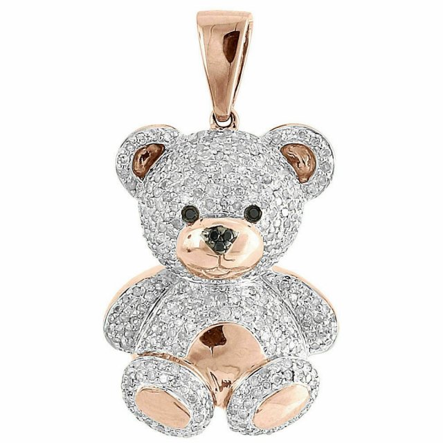 TEDDY BEAR DIAMOND PENDANT 3D Print Model .c4d .max .obj .3ds .fbx .stl .blend 