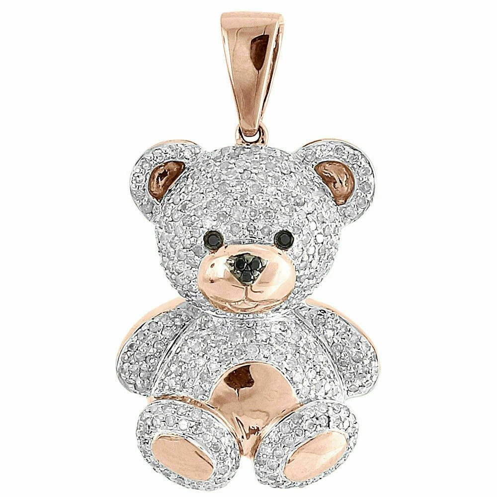 TEDDY BEAR DIAMOND PENDANT 3D Print Model .c4d .max .obj .3ds .fbx .stl .blend