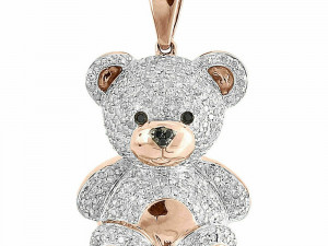 TEDDY BEAR DIAMOND PENDANT 3D in 3DExport