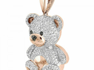 TEDDY BEAR DIAMOND PENDANT 3D Print Model