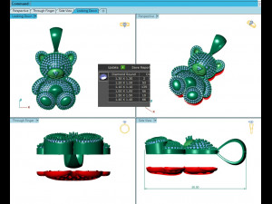 TEDDY BEAR DIAMOND PENDANT 3D Print Model