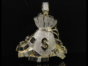 MONEY BAG DIAMOND PENDANT 3Dプリントモデル