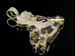 MONEY BAG DIAMOND PENDANT 3D 프린트 모델