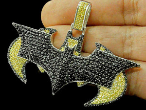 BATMAN LOGO DIAMOND PENDANT 3Dプリントモデル