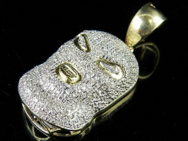 GOON MASK DIAMOND CHARM PENDANT Modelo de Impressão 3D .c4d .max .obj .3ds .fbx .stl .blend