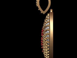 LIP HEART DIAMOND PENDANT 3D Print Model