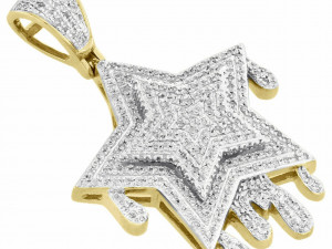DOUBLE TIER DIAMOND STAR DRIP PENDANT 3D-printmodel