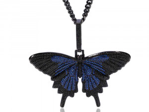 BUTTERFLY DIAMOND PENDANT Model Cetak 3D