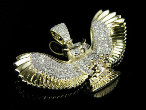 OWL DIAMOND PENDANT 3D-printmodel