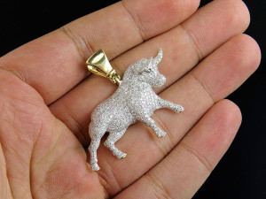 BULL DIAMOND PENDANT 3D 프린트 모델