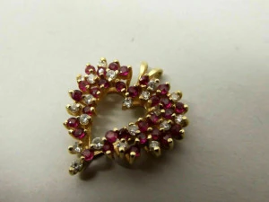 ハートダイヤモンドペンダント2 3Dプリントモデル