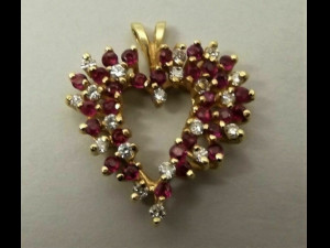 HEART DIAMOND PENDANT 2 3D Принт Модель