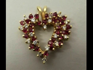 HEART DIAMOND PENDANT 2 3D Print Model