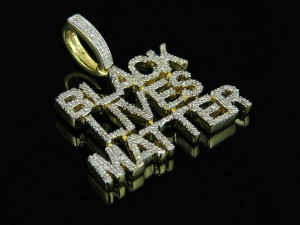 BLACK LIVES MATTER DIAMOND PENDANT 3Dプリントモデル