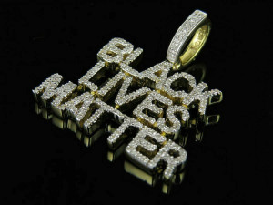 BLACK LIVES MATTER DIAMOND PENDANT 3D printmodel