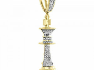 KING CHESS DIAMOND PENDANT 3D-printmodel
