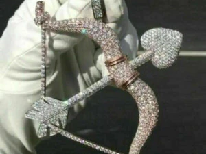 애로우 하트 다이아몬드 펜던트 3D 프린트 모델