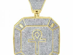 ПІДВІСКА З ДІАМАНТАМИ ХРЕСТА АНКХ 2 3D Принт Модель