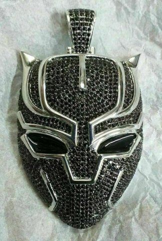 BLACK PANTHER MASK DIAMOND PENDANT 3D Принт Модель .c4d .max .obj .3ds .fbx .stl .blend 