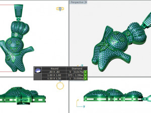 DOUGH BOY DIAMOND PENDANT 3D 打印模型