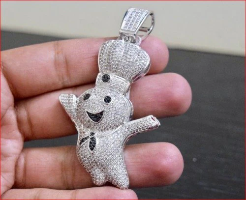 DOUGH BOY DIAMOND PENDANT 3D Print Model .c4d .max .obj .3ds .fbx .stl .blend