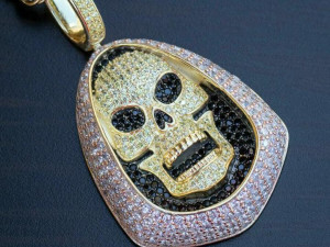 SKULL DIAMOND PENDANT 3D 프린트 모델