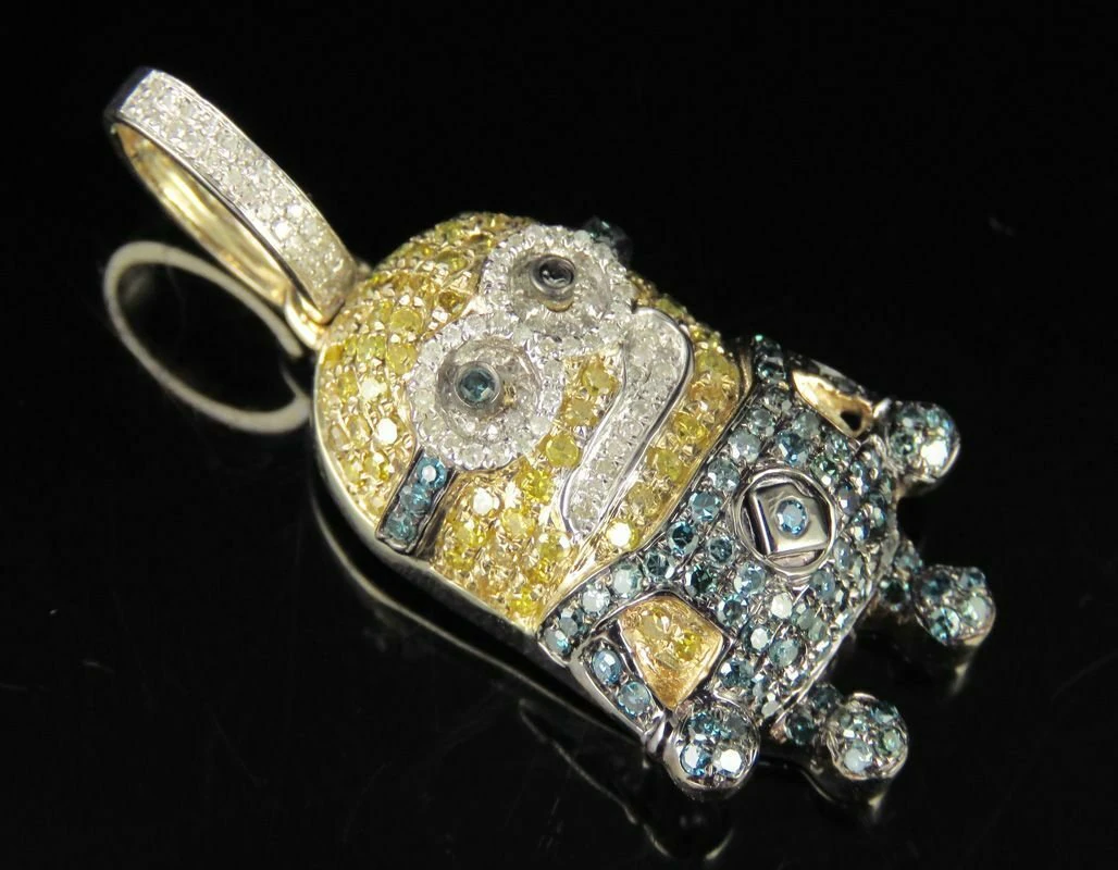 MINION DIAMOND PENDANT 3D Print Model .c4d .max .obj .3ds .fbx .stl .blend