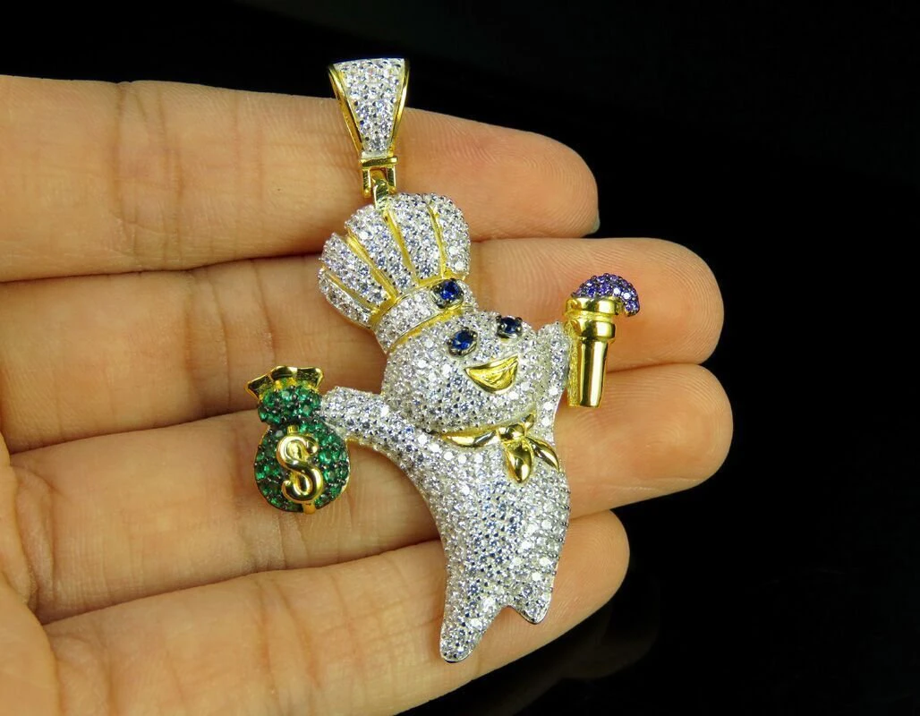 DOUGH BOY DIAMOND PENDANT 2 3D Print Model .c4d .max .obj .3ds .fbx .stl .blend