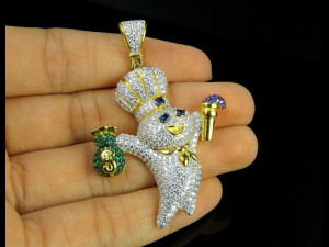DOUGH BOY DIAMOND PENDANT 2 3D Принт Модель