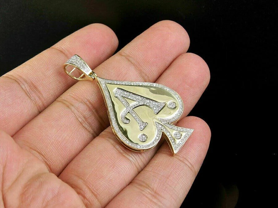 ACES SPADE DIAMOND PENDANT 3D Print Model .c4d .max .obj .3ds .fbx .stl .blend 