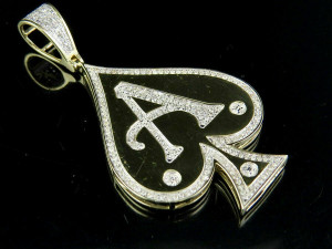 ACES SPADE DIAMOND PENDANT Modelo de Impressão 3D