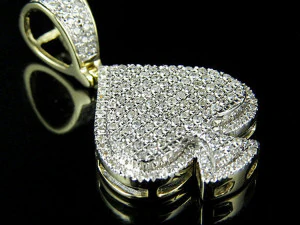 ACES SPADE DIAMOND PENDANT 2 3D Print Model