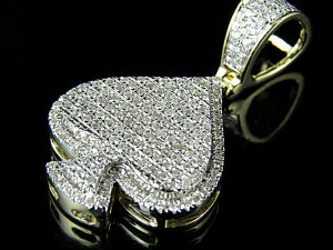 ACES SPADE DIAMOND PENDANT 2 3D Print Model