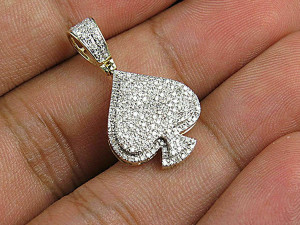 ACES SPADE DIAMOND PENDANT 2 Modelo de Impressão 3D