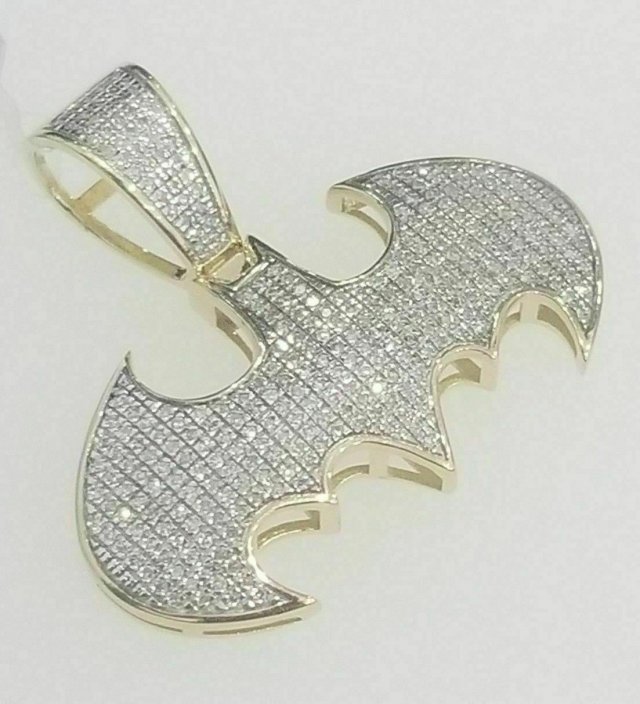 BATMAN LOGO DIAMOND PENDANT 2 3D 打印模型 .c4d .max .obj .3ds .fbx .stl .blend