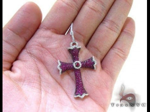 CROSS SIGN DIAMOND PENDANT 5 3Dプリントモデル
