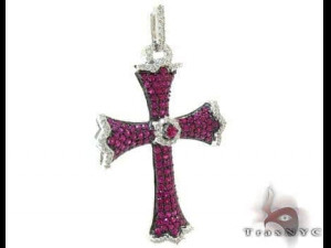 CROSS SIGN DIAMOND PENDANT 5 3Dプリントモデル