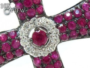 CROSS SIGN DIAMOND PENDANT 5 3Dプリントモデル