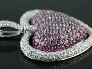 HEART DOUBLE LINE DIAMOND PENDANT 4 3Dプリントモデル