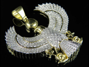 Egyptian Eagle Diamond Pendant 3D 프린트 모델