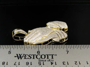 JOINING HAND DIAMOND PENDANT 6 3D Print Model