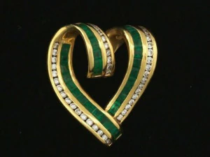 COLGANTE CORAZÓN DIAMANTES 5 Modelo de impresión 3D