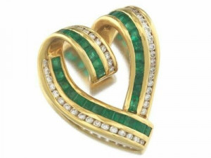 HEART SLIDER DIAMOND PENDANT 5 3D printmodel