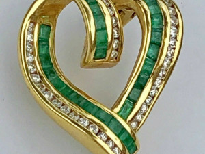 HEART SLIDER DIAMOND PENDANT 5 3D printmodel