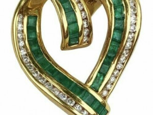 HEART SLIDER DIAMOND PENDANT 5 3D printmodel