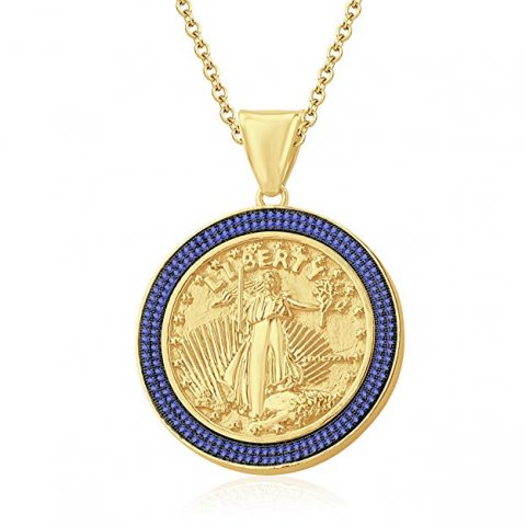 US DOLLAR LIBERTY GOLD COIN DIAMOND PENDANT 3 Modelo de Impressão 3D .c4d .max .obj .3ds .fbx .stl .blend 