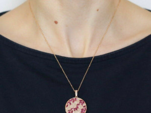 VINTAGE EFFY GEMMA DIAMOND AND RUBY PENDANT 3Dプリントモデル